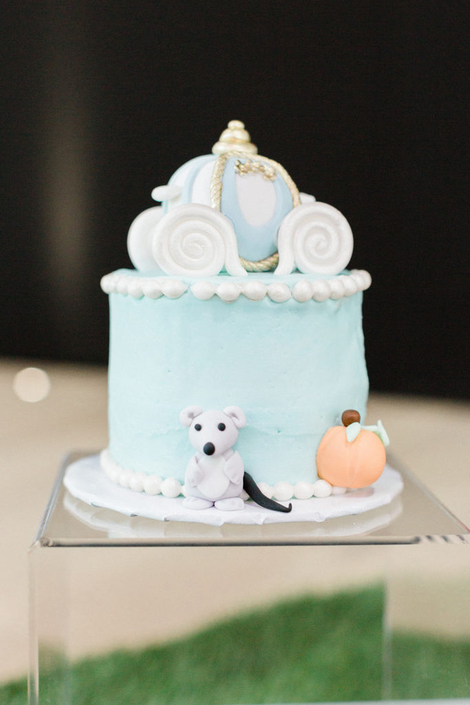 Cinderella  mini cake for princess birthday