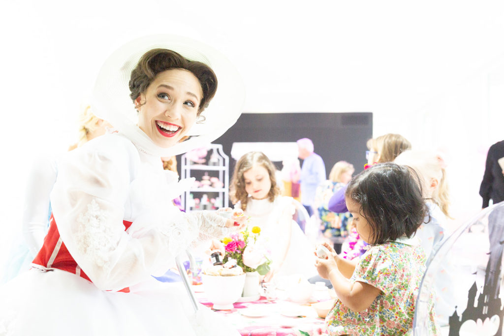 Mary Poppins tea party at princess birthday